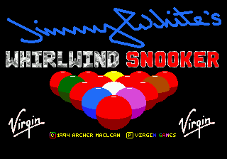 Заставка игры Jimmy White's Whirlwind Snooker